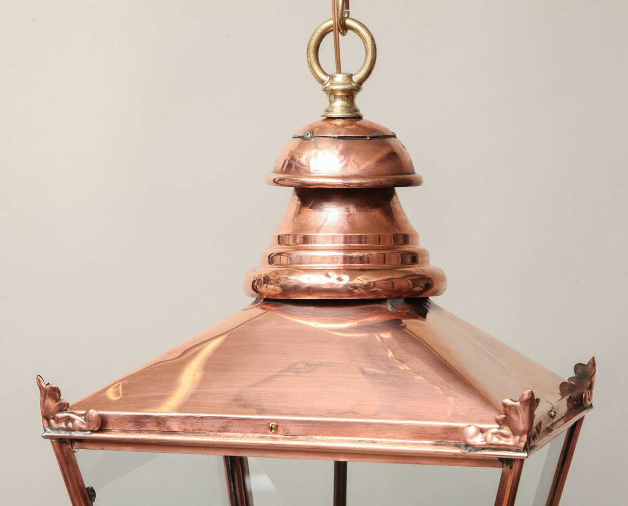 British 19th Century English Copper and Brass Lantern