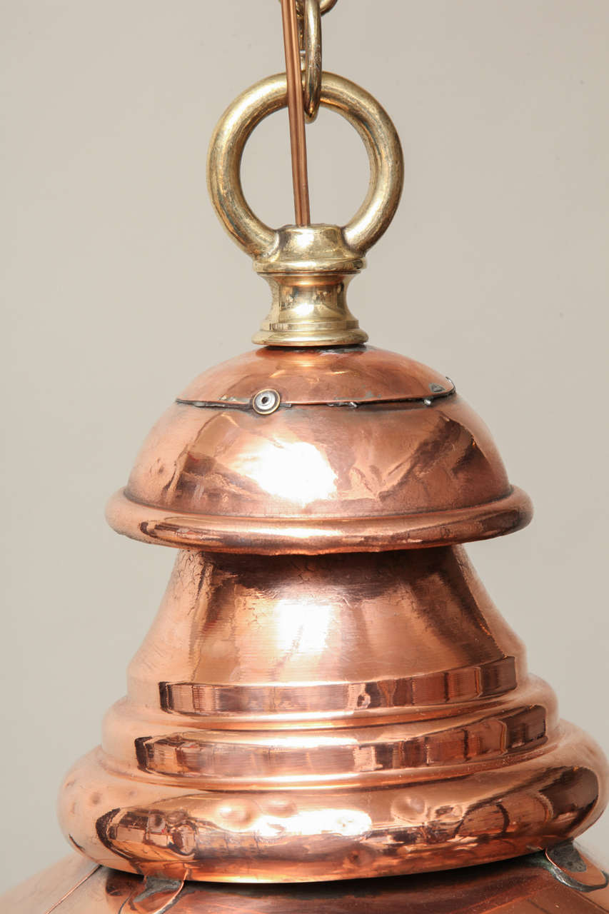 19th Century English Copper and Brass Lantern 2