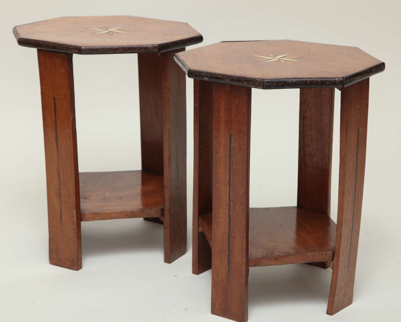 Pair of Anglo Indian Octagonal Side Tables 2