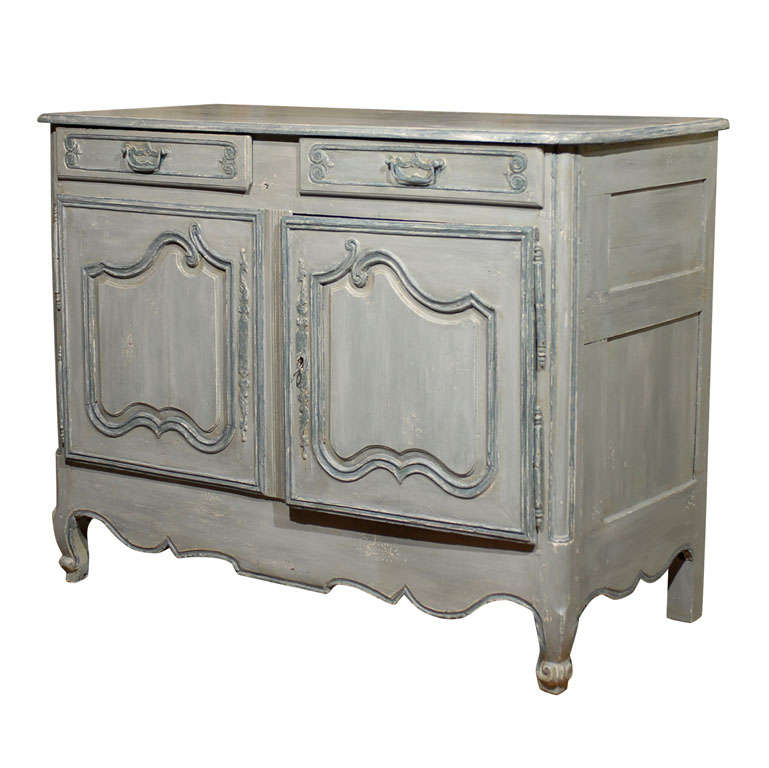 19th Century French Provinicial Paint Decorated Buffet For Sale