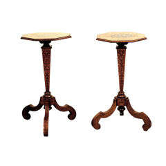 Pair of William and Mary Octagonal tables