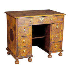 Antique Olivewood William & Mary Desk