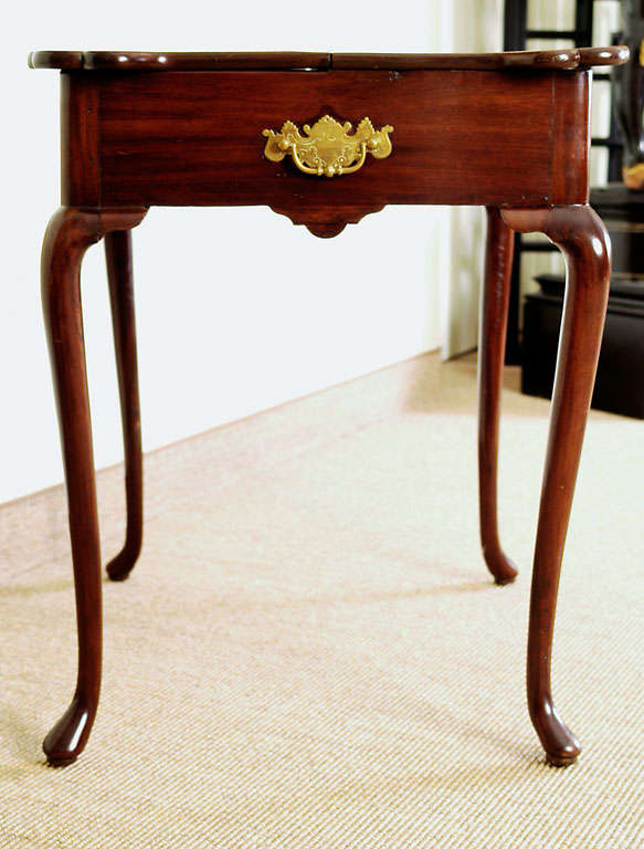 English Tea Table/Side Table Queen Ann Foot For Sale 1