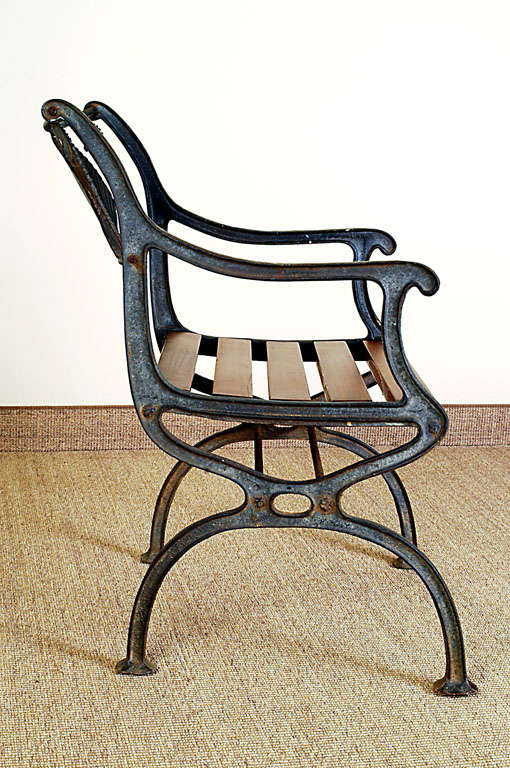 Sea Horse & Seashell Motif Garden Bench with 2 Chairs 1