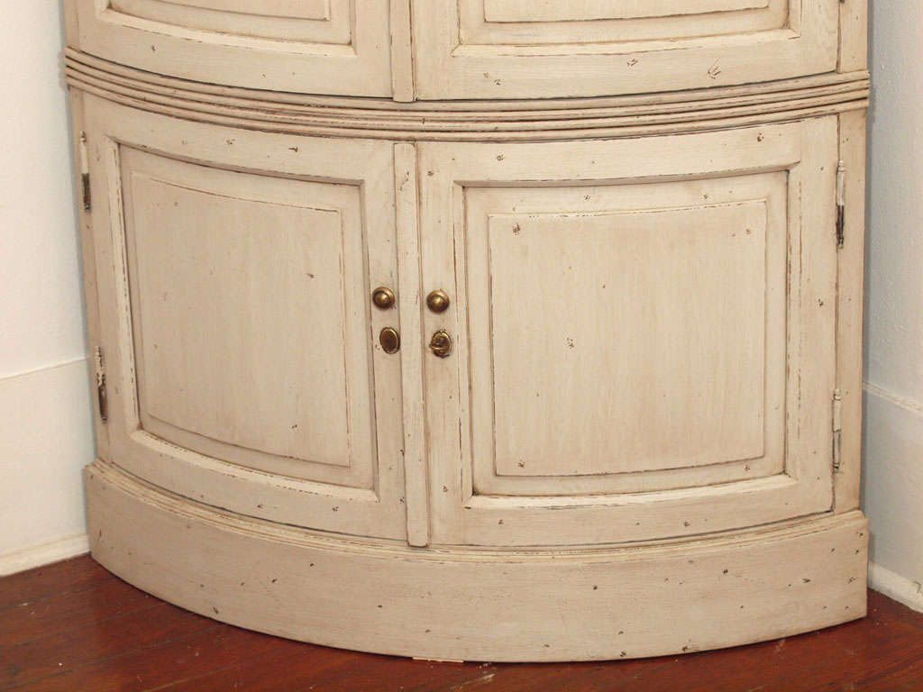 20th Century Swedish Style Painted Corner Cabinet
