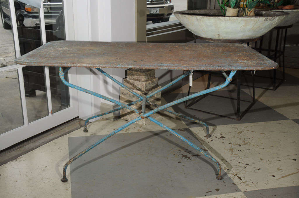 20th Century French iron table