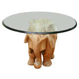 Hand Carved Elephant Table