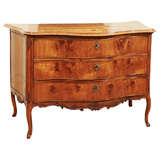 Mid 18th century Louis X V French Figural Walnut Commode