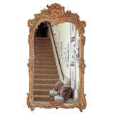 Mid 18th Century Hand Carved Period Louis XV Mirror