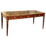 19th Century French Louis X V I- Style Mahogany Desk