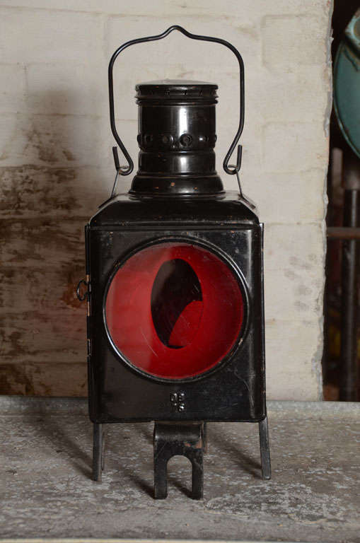 Pair of French Railroad Lanterns to Port