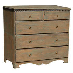 Antique A Swedish 5-Drawer Chest