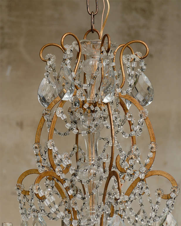 A Beautiful Italian Crystal Chandelier at 1stDibs