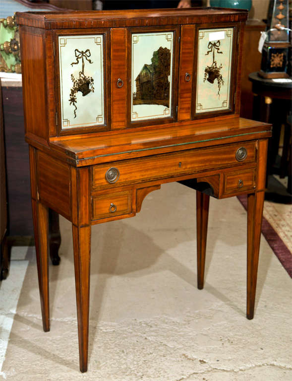 English Regency Style Vanity or Lady's Desk