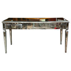 French Mirrored Vanity Desk
