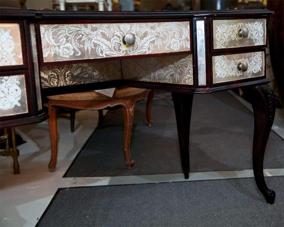 French Louis XV Style Mirrored Vanity 1