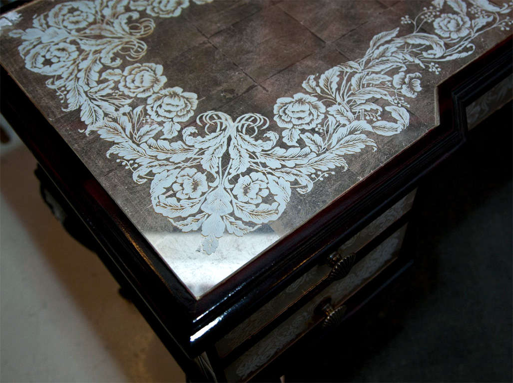 French Louis XV Style Mirrored Vanity 2