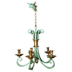 Maison Jansen Painted Chandelier