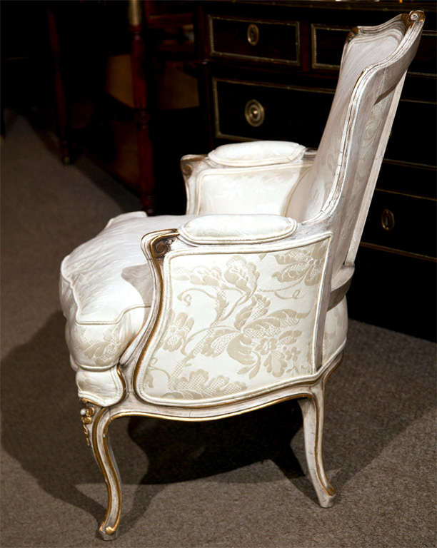 French Louis XV Style Bergere Chair by Jansen 1