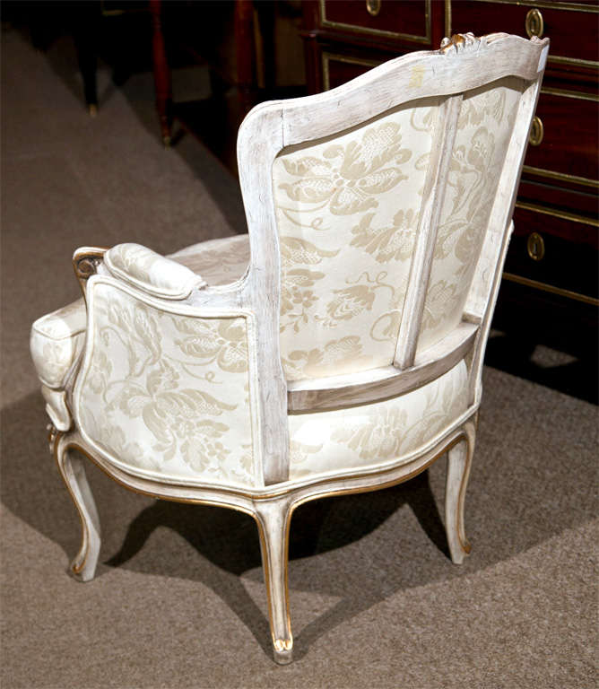 French Louis XV Style Bergere Chair by Jansen 2