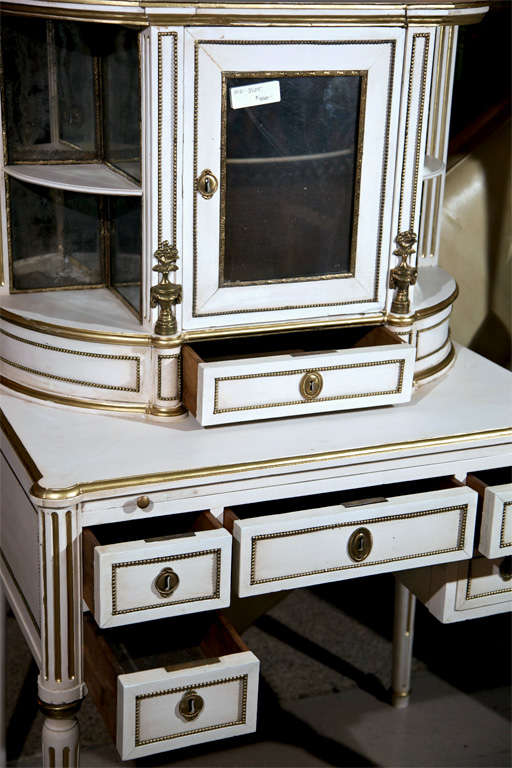 Wood French Louis XIV Style Painted Vanity by Jansen