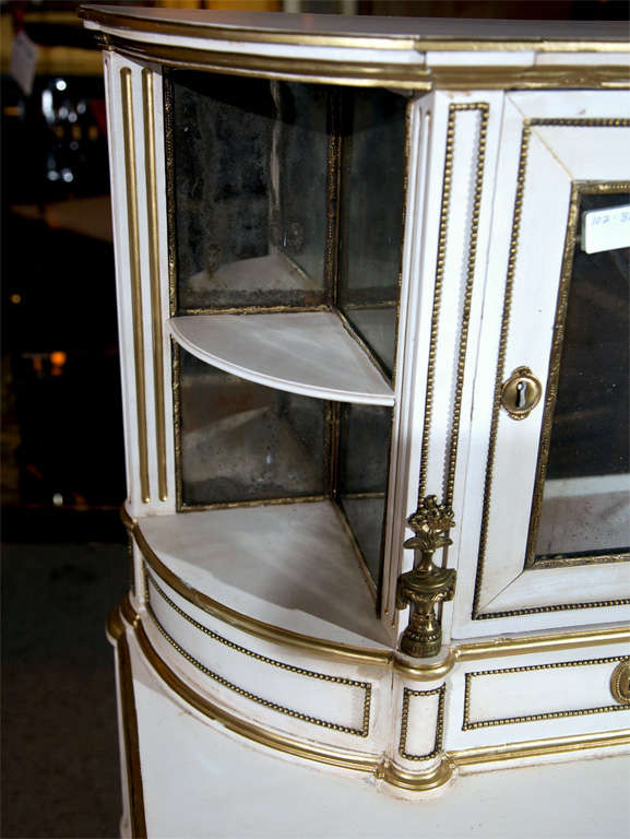 French Louis XIV Style Painted Vanity by Jansen 5