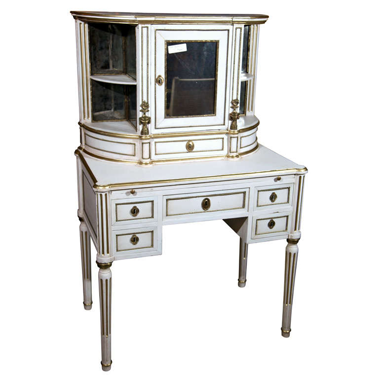 French Louis XIV Style Painted Vanity by Jansen