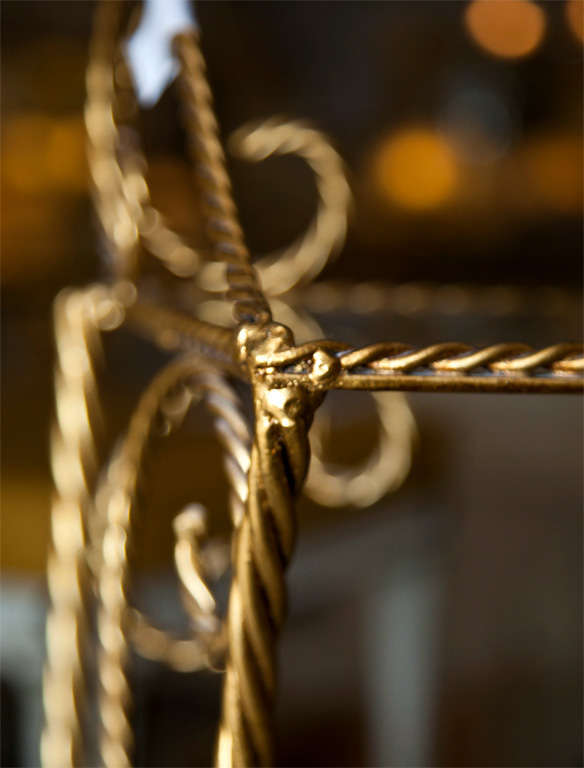 French Gilt Brass Etagere In Good Condition In Stamford, CT