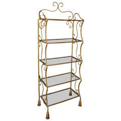 French Gilt Brass Etagere