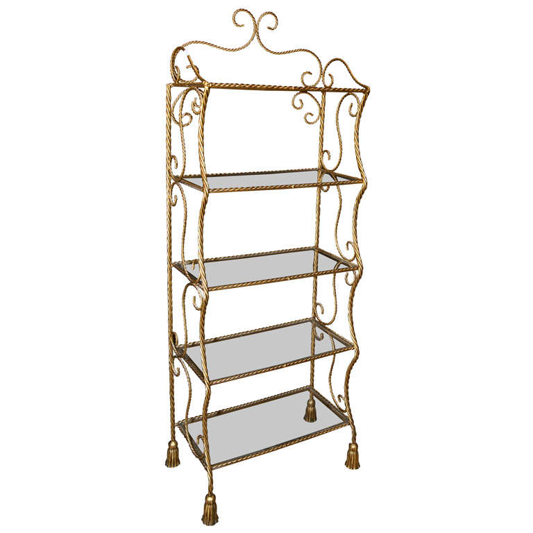 French Gilt Brass Etagere