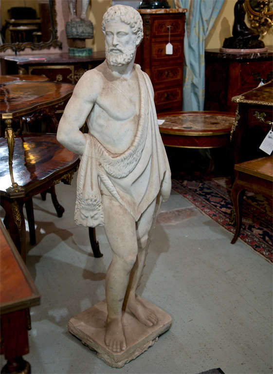 19th Century Marble Statue of Hercules 1