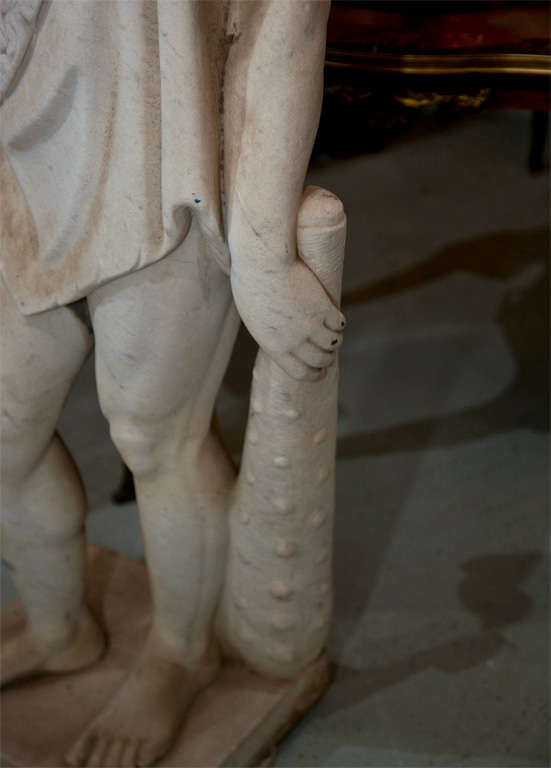 19th Century Marble Statue of Hercules 3