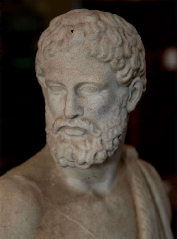 19th Century Marble Statue of Hercules 4