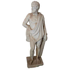 19th Century Marble Statue of Hercules