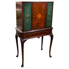 English Adam's Style Mahogany Cabinet