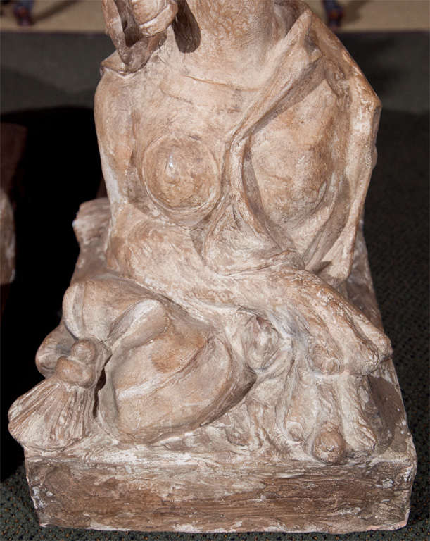 Pair of Terra Cotta Sphinxes 3