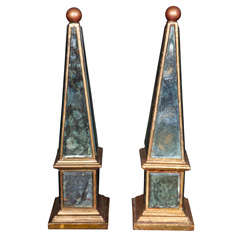 Pair of Mirrored Obelisks