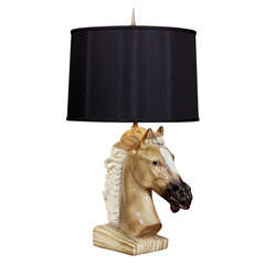 Vintage Horse Head Lamp