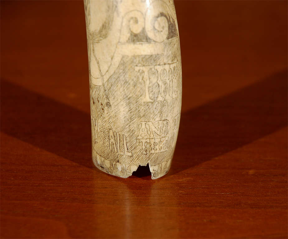 C. 1862 Whale's Tooth with Scrimshaw 2