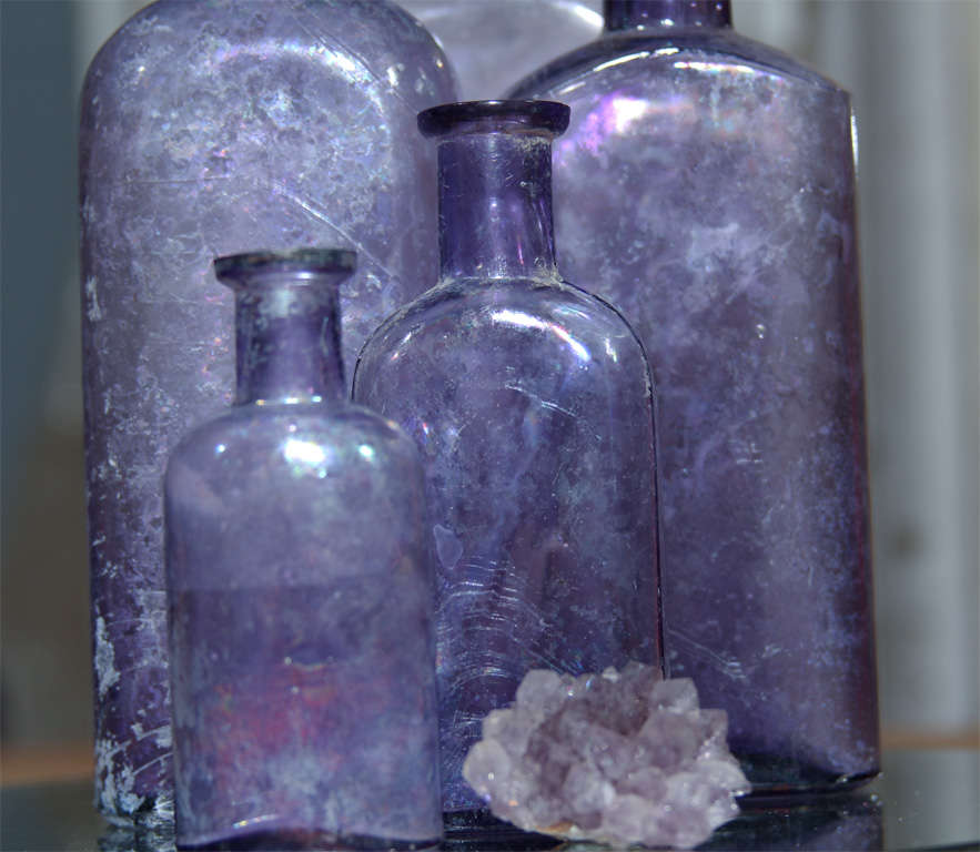 purple bottles and amythest nugget 2