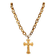 Victorian Cross on Watch Chain