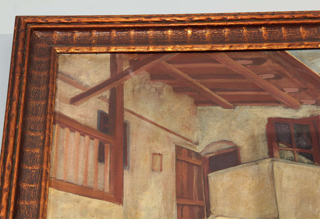 mission oil painting at 1stDibs