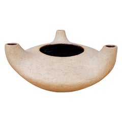 Large Organic Form Stoneware Pot by B & G