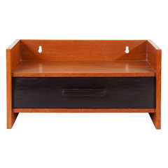Teak Wall Mounted Shelf