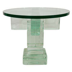 Block Glass Table