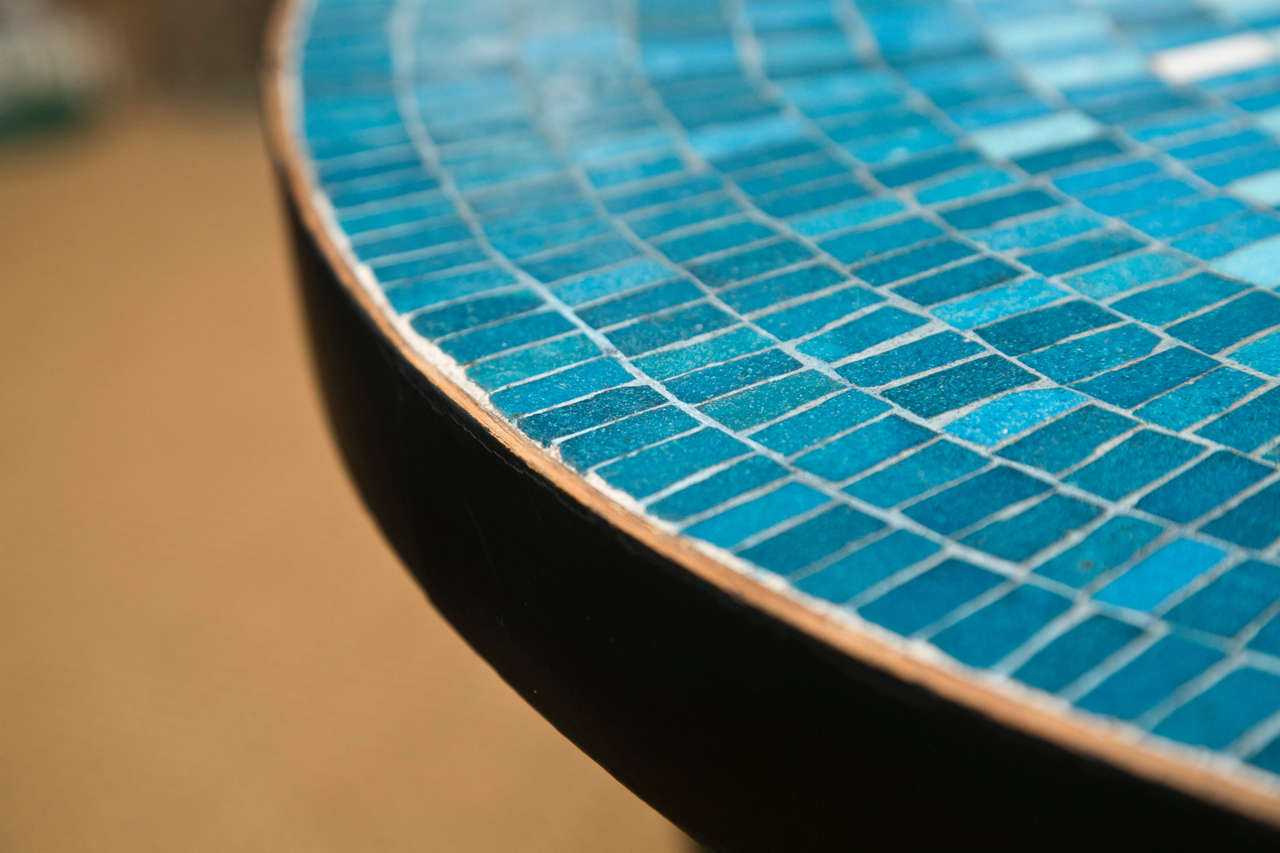 American Mid Century Mosaic Tile Art Cocktail table