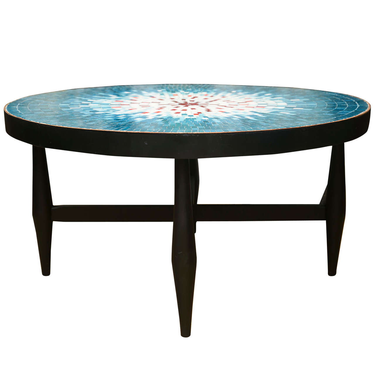 Mid Century Mosaic Tile Art Cocktail table