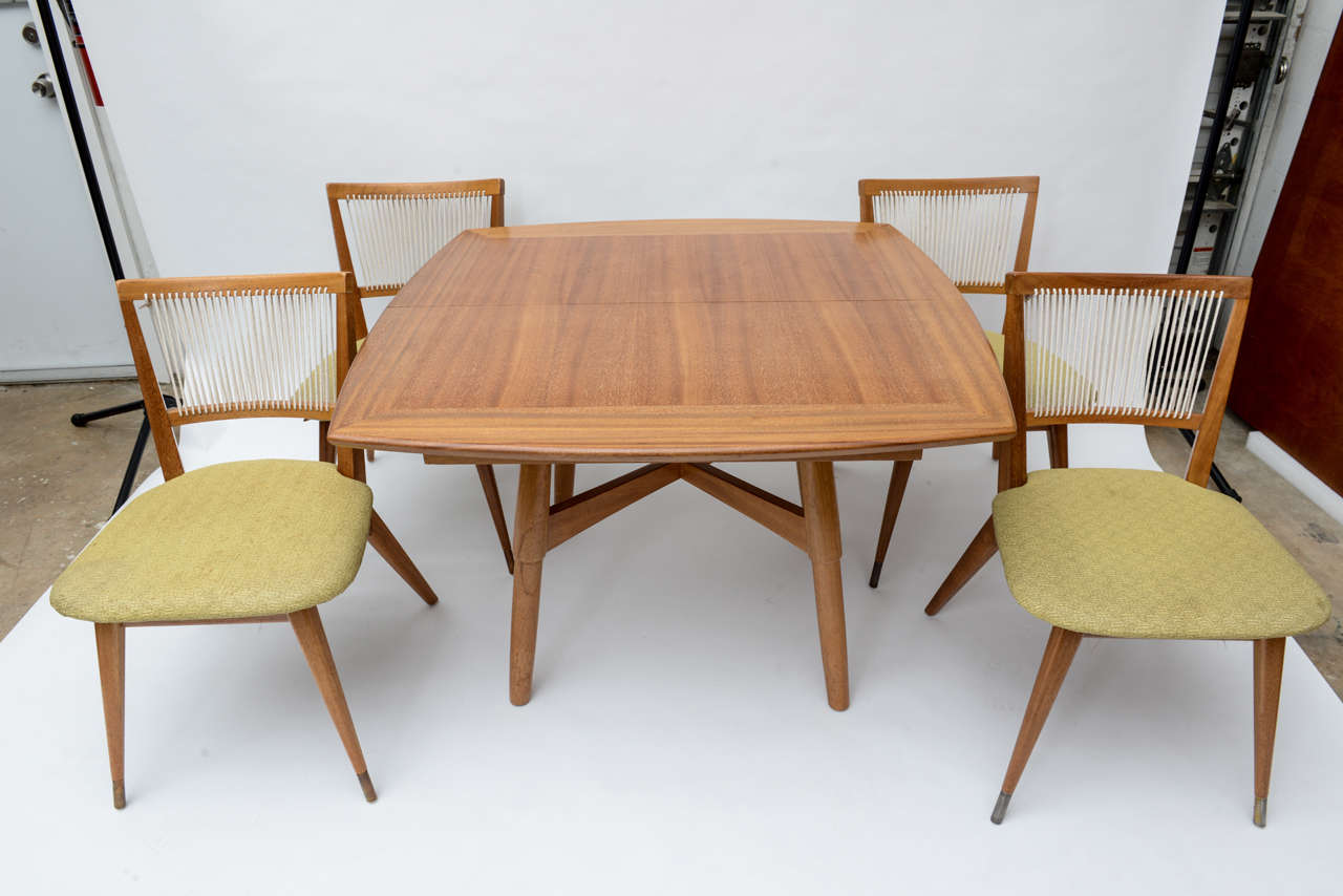 John Keal for  Brown Saltman Dining Table and Chairs