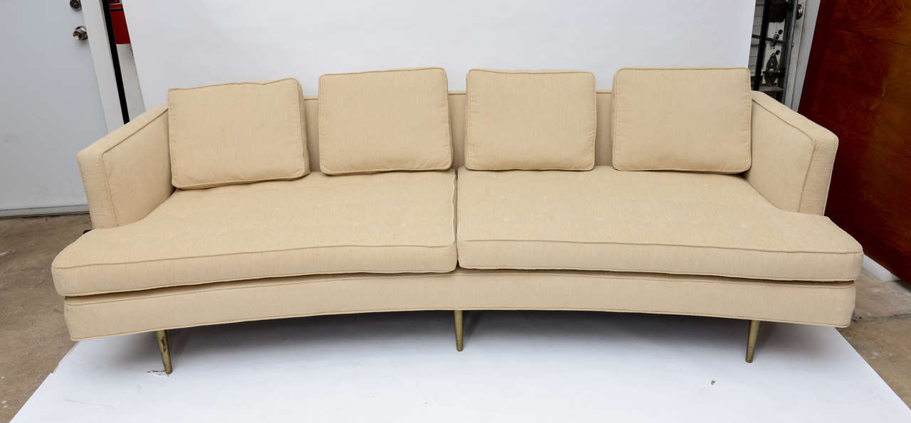 A stylish yet comfortable design.
Edward Wormley for Dunbar Model # 4906A
Sofa has been re-upholstered