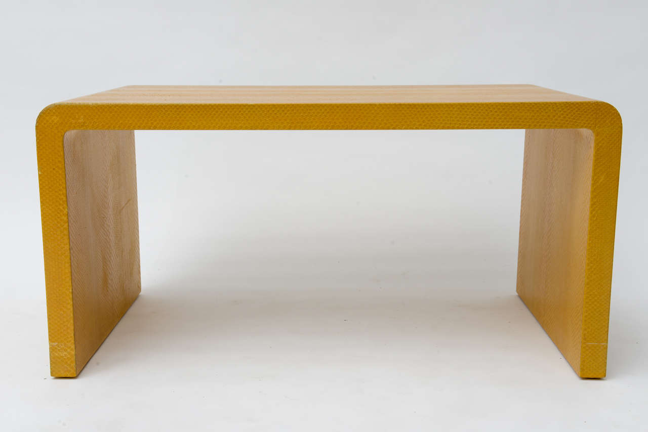 This can be used as either a bench or a table.
A classic Michael Frank 1940s design reimagined by Karl Springer,
Label below